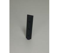 Lot de 2 patins profilés rainurés 6 type B 100 mm Noir avec alésage Pour profilés en aluminium type B Rainure 6 20 x 20 mm