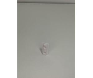 Lot de 2 patins profilés rainurés 6 type B 40 mm - Blanc - Avec alésage - Pour profilés en aluminium de type B - Rainure 6 - 20 x 20 mm