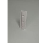Lot de 2 patins profilés rainurés 8 type B 100 mm - Blanc - Avec alésage - Pour profilés en aluminium de type B - Rainure 8 - 30 x 30 mm