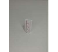 Lot de 2 patins profilés rainurés 8 type B 60 mm - Blanc - Avec alésage - Pour profilés en aluminium de type B - Rainure 8 - 30 x 30 mm