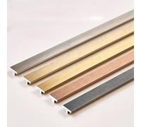 Lot De 2 PCS *125CM Moulures Seuil Métalliques, Bandes Transition En Aluminium Pour Sol, Pour Jointer Joints Plancher Planches Stratifiées Et Des Carreaux(Yellow,W0.5cm)