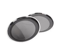 Lot de 2 peaux de tambour de 8,5 pouces, film polyester 2 couches, accessoires de rechange pour caisse claire, tom et grosse caisse (noir)