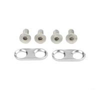 Lot de 2 pédales de vélo en laiton pour pédale Eggbeater/Candy/Mallet - Réglage latéral de 2,2 mm - Pour VTT et vélo de route - Pièces de rechange avec vis et rondelles