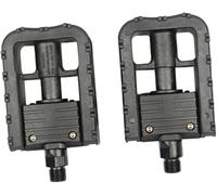 Lot de 2 pédales de vélo pliables universelles de 1,4 cm avec bandes réfléchissantes - Pédales de rotation rapide pour vélo électrique, trajet, VTT