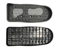 Lot de 2 pédales de vélo stationnaires pour machines elliptiques et vélos d'appartement compactes et portables conçues pour la maison ou la salle de sport, construction en plastique ABS