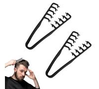 Lot de 2 peignes à cheveux texturés - Outil de démêlage des dents larges pour boucler, démêler les racines - Pour coiffure, maison, dortoir, voyage, hôtel, salle de bain