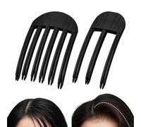 Lot de 2 peignes à coiffer pour frange duveteuse - 2 tailles (3/6 dents) - Outils de volume de cheveux - Pinces à volume élevé - Clips de levage de racines de cheveux sans trace pour homme et femme