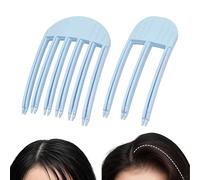 Lot de 2 peignes à coiffer pour frange duveteuse - 2 tailles (3/6 dents) - Outils de volume de cheveux - Pinces à volume élevé - Clips de levage de racines de cheveux sans trace pour homme et femme