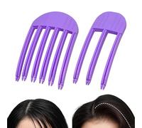 Lot de 2 peignes à coiffer pour frange duveteuse - 2 tailles (3/6 dents) - Outils de volume de cheveux - Pinces à volume élevé - Clips de levage de racines de cheveux sans trace pour homme et femme