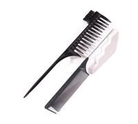 Lot de 2 peignes à picots longs en acier, peigne dents larges, spécialement conçus for les perruques cheveux naturels(Color02)