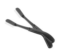 Lot de 2 peignes à sourcils en métal et brosse séparateur de cils denses, outil de toilettage pliable pour façonner les sourcils de précision et application de maquillage à la maison ou au salon