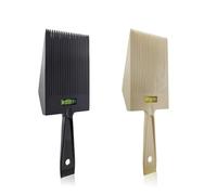 Lot de 2 peignes à tête plate pour coupe de cheveux professionnelle pour une coupe uniforme - Outils de coupe de cheveux pour coiffeur et salon de coiffure à domicile