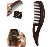 Lot de 2 peignes anti-pellicules, peigne à dents creuses pour une meilleure qualité de cheveux pour homme et femme