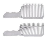 Lot de 2 peignes de coiffure pratiques pour homme - Peigne incurvé pour coupe de cheveux