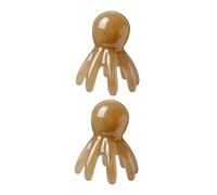 Lot De 2 Peignes De Massage Du Cuir Chevelu En Résine En Forme De Griffe De Poulpe Pour La Croissance Des Cheveux Antipelliculaire Pour Une Relaxation Manuelle Pour Un Usage