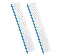Lot de 2 peignes de toilettage pour animaux de compagnie pour chiens et chiens qui éliminent les nœuds, massages d'animaux domestiques, brosses démêlantes, brosses démêlantes pour chien et chien