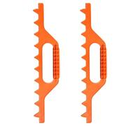 Lot de 2 peignes ergonomiques avec 9 dents espacées précises pour l'aménagement paysager agricole, l'entretien des cultures, plusieurs scènes, outil de nivellement du sol