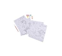 Lot de 2 Peintures par Numéros "Sirène & Licorne" 29cm Blanc Blanc G