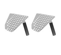 Lot De 2 Pelles À Frites En Acier Inoxydable Avec Manche Ergonomique - Large Surface Perforée Pour Le Popcorn Ou Les Frites, Ustensile De Cuisine Facile À Nettoyer Et Durable Pour Restaurants