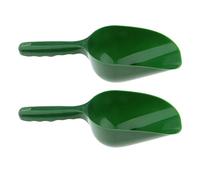 Lot de 2 pelles de jardin pratiques en plastique pour compost, plantation ou plantes, vert - 2 pièces vertes