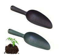 Lot de 2 pelles de jardin renforcées en ABS XXL 30 cm, pour planter les légumes de balcon, désherbeur sans BPA, qualité alimentaire (noir + vert encre)