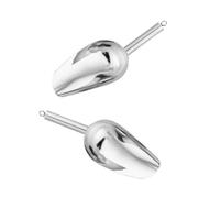 Lot de 2 pelles en acier inoxydable antirouille pour barbecue en plein air - Outil de cuisine multifonction avec poignée confortable - Pelle multifonction en acier inoxydable
