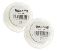 Lot de 2 pelotes de ficelle alimentaire 80 m Fackelmann Blanc