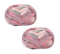 Lot de 2 pelotes de fil à tricoter épais - Super doux - Grande couverture