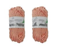 Lot de 2 pelotes de laine fluorescente phosphorescente dans le noir pour crochet, fil à tricoter lumineux à la main