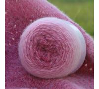 Lot de 2 Pelotes Laine Dégradé Multicolore pour Crochet et Tricot, 200g - Douce et Élégante, Idéale pour Chapeaux, Écharpes, Pulls, Chaussettes et Layette (Style 8)