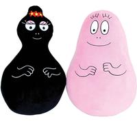 Lot de 2 peluches coussins - BARBAPAPA - JEMINI - Barbapapa et Barbamama - 40 cm
