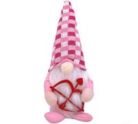 Lot de 2 peluches de Saint-Valentin pour cupid pour Rudolph - 24 cm - En peluche douce - Couple pour cupid pour Rudolph - 24 cm - Cadeau de Saint-Valentin - Ensemble doudou pour cupid pour Rudolph 24