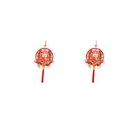 Lot de 2 pendentifs décoratifs en forme de tête de dieu de la richesse pour vacances, salon, fête, style A