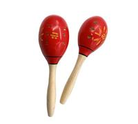 Lot de 2 percussions à main en bois naturel pour créer un son unique à des fins éducatives et instruments préscolaires joyeux