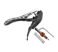 Lot de 2 perforatrices de style pince réglable, perforatrice et foret conique pour le travail du bois, placage PVC, carte et papier (3,8 × 8 mm)