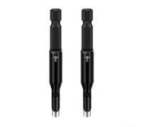 Lot de 2 perforatrices électriques en cuir avec tige hexagonale de 2 à 25 mm pour perceuse électrique en acier à haute teneur en carbone traité thermiquement pour carton, PVC, caoutchouc, loisirs