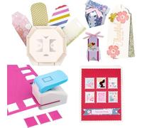 Lot de 2 perforatrices et perforatrices 4 en 1 pour timbres postaux rectangulaires de 2,8 x 2,9 cm, perforatrices pour travaux manuels, scrapbooking, fabrication de cartes