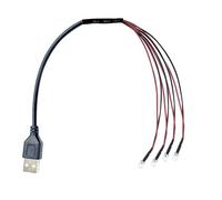 Lot de 2 perles LED USB, mini veilleuse/lampes pour éclairage intérieur, décoration de maison de poupée, kit de diorama, diode LED ronde 3 mm/5 mm (blanc chaud, USB 4 LED -5 mm)