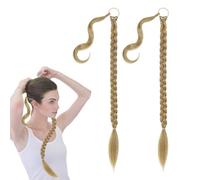 Lot de 2 perruques pour queue de cheval, fournitures de tressage, extensions de cheveux tressées, perruques pour femme, accessoires pour cheveux