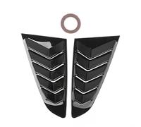 Lot de 2 Persiennes de FenêTre LatéRale ArrièRe de Voiture pour Ford Mustang 2015-2022, ABS Décoration de Fenêtre Latérale Triangulaire,Glossy Black