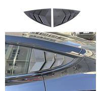 Lot de 2 Persiennes de FenêTre LatéRale ArrièRe de Voiture pour Tesla Model 3 Highland 2024-, ABS Décoration de Fenêtre Latérale Triangulaire,Carbon Fiber Look