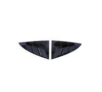Lot de 2 Persiennes de FenêTre LatéRale ArrièRe de Voiture pour Tesla Model 3 Highland 2024-, ABS Décoration de Fenêtre Latérale Triangulaire,Bla-CK