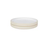 Lot de 2 Petit Assiettes en Céramique Otto Blanc