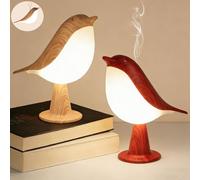 Lot de 2 Petite lampe de chevet, lampe de bureau, veilleuse, lampe de table, commande tactile, sans fil, 3 couleurs, luminosité réglable, lampe de nuit portable pour enfants et adultes, joli cadeau