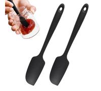 Lot de 2 Petite Spatule en Silicone, 22.5 cm Ustensiles de Cuisine | Spatule Résistante à la Chaleur, Flexibles et sans Coutures, pour Cuisiner Cuire Mélanger et Gratter, Facile à Nettoyer