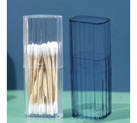 Lot de 2 petites boîtes de rangement portables transparentes avec joint anti-poussière pour organiser des cotons-tiges, des pilules, des bijoux, des crochets, des clous et d'autres petits essentiels