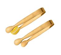 Lot de 2 petites pinces à glace - Bargong portable pour les cubes de sucre - Outils pour le thé - Bar à café de 10,9 cm