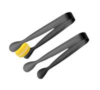 Lot de 2 petites pinces à glace - Bargong portable pour les cubes de sucre - Outils pour le thé - Bar à café de 10,9 cm