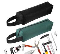 Lot de 2 petites pochettes à outils multifonctions en toile avec fermeture éclair pour le rangement de l'organiseur, petites pochettes à fermeture éclair pour outils d'électricien, lot de pochettes en
