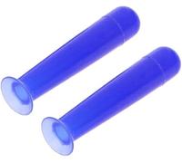 Lot de 2 petites ventouses pour lentilles de contact souples en silicone bleu, étui de retrait RGP, applique les contacts en toute sécurité et de manière hygiénique